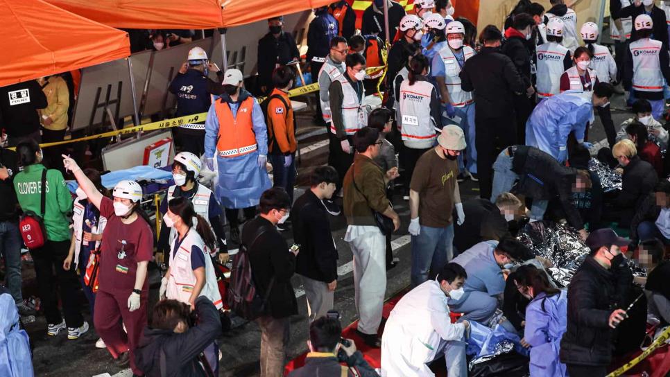 Declaran luto nacional en Corea del Sur por tragedia de Halloween