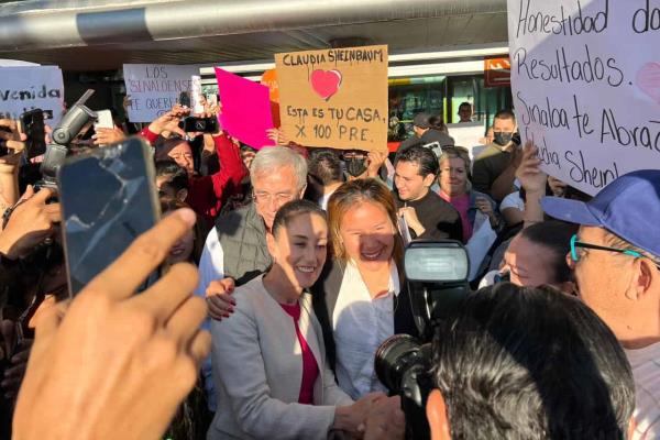 «Por lo pronto vamos arriba»: celebra Claudia Sheinbaum popularidad en encuestas
