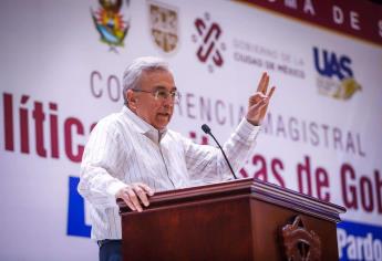 Rocha Moya reconoce políticas exitosas de Sheinbaum en CDMX, plantea posibilidad de teleférico en Culiacán