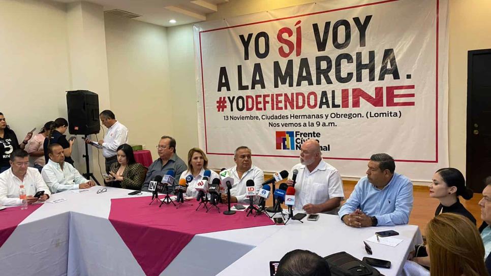 Partidos de oposición convocan a marcha en contra de la Reforma Electoral en Culiacán