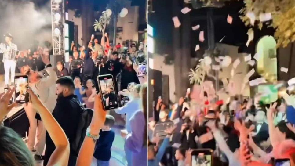 VIDEO: «Vuelan» billetes en la fiesta del Beto Sierra