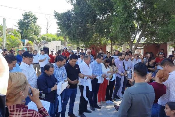 Entrega obras en la sindicatura de El Recodo gracias al programa «Adopta una comunidad»