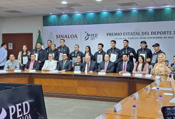 Otorgan reconocimiento a los ganadores del Premio Estatal del Deporte 2022