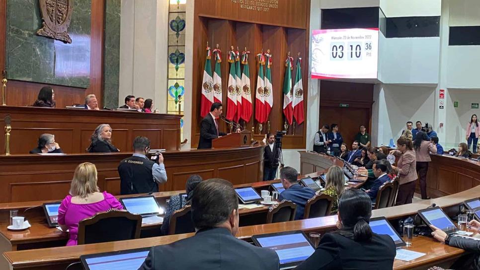 Diputados cuestionan el primer año de labores del gobernador Rubén Rocha Moya