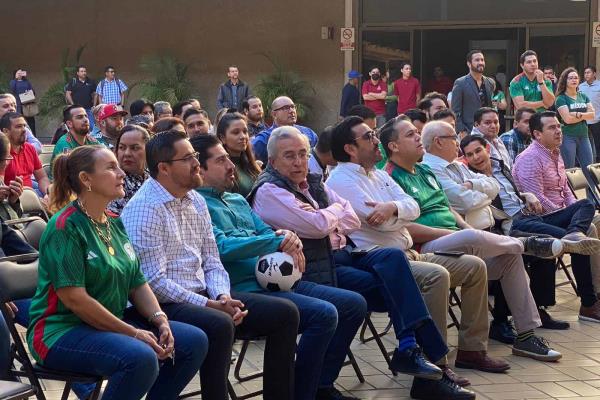 Después de ver el juego México vs Argentina, Rocha viajará a CDMX por marcha de AMLO