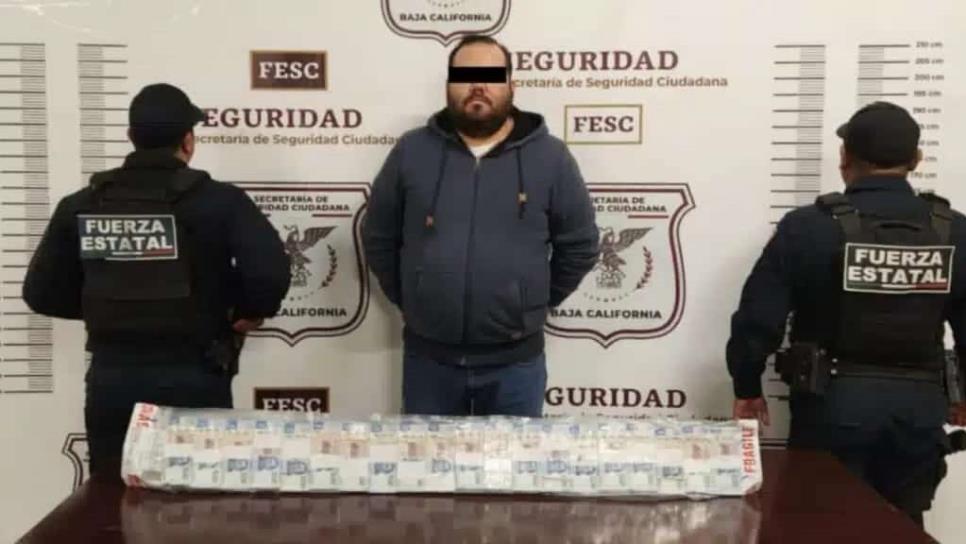 Le encuentran «el clavo» a guasavense y lo detienen en la frontera; traía 1 millón de pesos