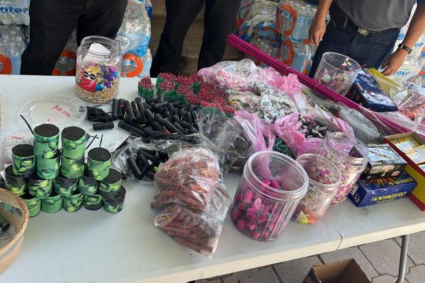 Suman 58 kilos de pirotecnia decomisada en Culiacán