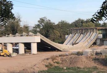 Se derrumba puente en construcción en El Quelite, Sinaloa: VIDEO