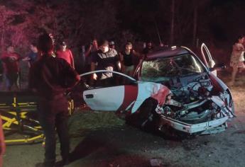 Aparatoso accidente en Villa Unión deja 3 personas lesionadas