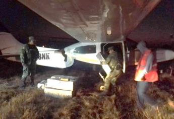Avioneta asegurada en Mazatlán transportaba 469 kilos de cocaína