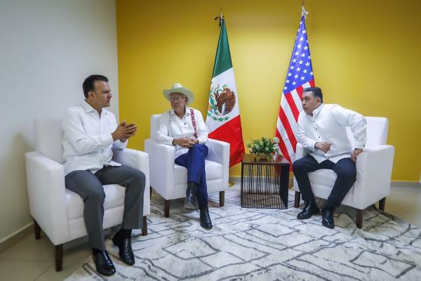 Certificación del camarón sinaloense, tema de reunión con gobernadores y embajador