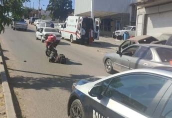 Automovilista arrolla a motociclista y se da a la fuga, en sector sur de Culiacán