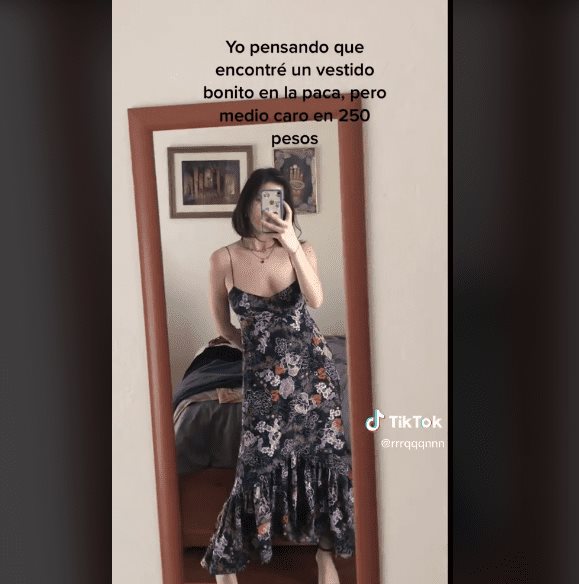Compra vestido de 250 pesos en tianguis y descubre que vale más de 11 mil pesos