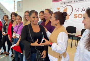 Madres solteras reciben por primera vez apoyo del Gobierno de Mazatlán
