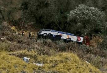 VIDEO: Autobús cae a un barranco