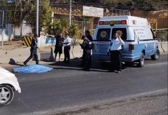 Muere adulto mayor atropellado frente al Cerro Colorado en Mazatlán