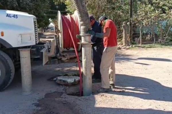 Japama realiza mantenimiento a red de drenaje sanitario y al cárcamo de la colonia Gloria Ochoa de Labastida, en HZ
