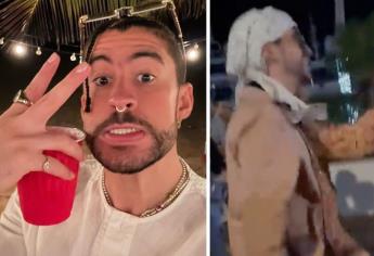 VIDEO: Bad Bunny enfurece y le avienta celular de una fan al mar