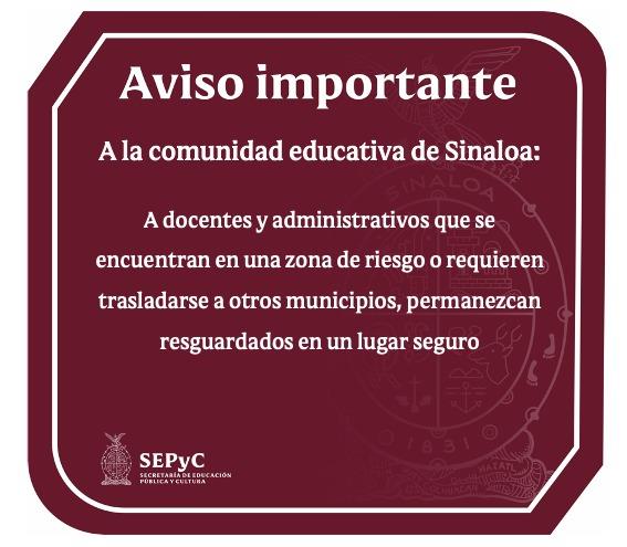 SEPyC suspende labores por bloqueos de grupos armados en Culiacán