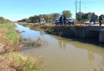 Encuentran cadáver flotando en canal de riego de San Pedro, Navolato