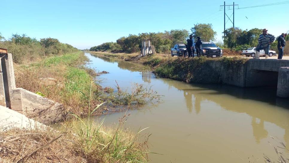 Encuentran cadáver flotando en canal de riego de San Pedro, Navolato