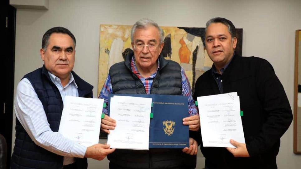 Gobernador firma convenio financiero 2023 con la UAS