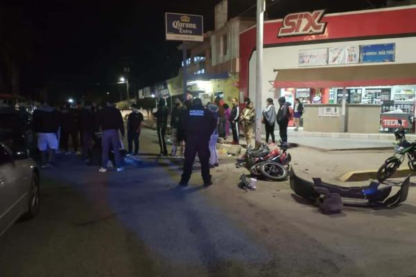 Un adolescente con lesiones graves tras chocar en Guasave