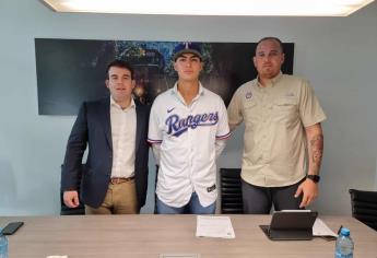 El guasavense Jesús Gámez firma con los Rangers de Texas