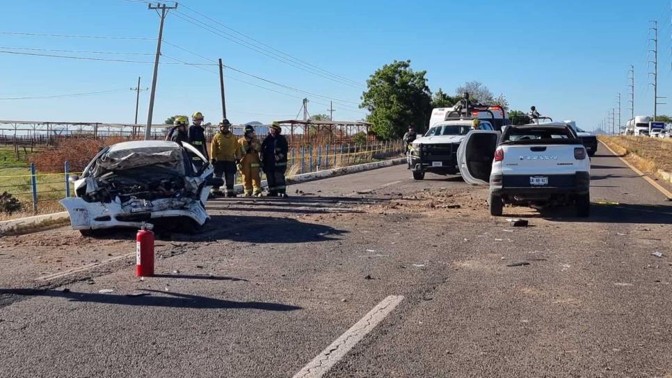 Cuatro muertos deja fuerte choque en la salida norte de la ciudad de Culiacán