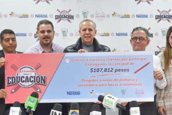 «Bateando por la Educación» otorga becas a estudiantes vulnerables de Ahome
