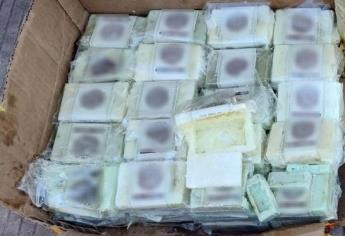 Interceptan en paquetería de Culiacán droga sintética oculta en barras de jabón
