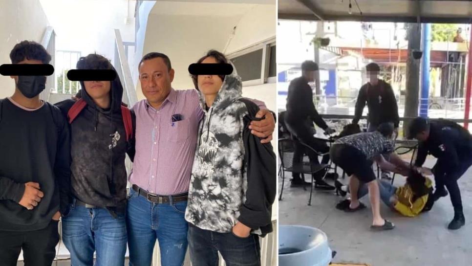 Jóvenes otorgan el perdón a policía de Ahome que los agredió