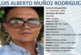 Su familia busca a Luis Alberto Muñoz; desapareció hace más de un mes