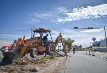 Arrancan trabajados de modernización en cruce de Centenario y Dren Juárez