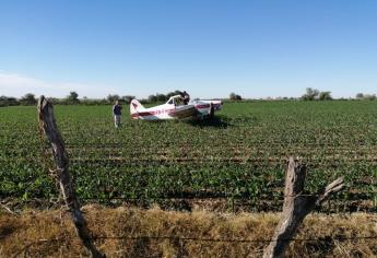 Alerta tras aterrizaje forzoso de una avioneta en El Tamarindo, Culiacán