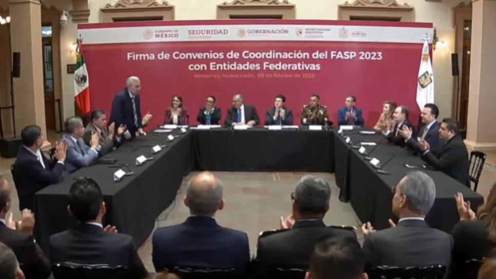 Equiparán a policías sinaloenses: Rocha firma convenio con Secretario de Gobernación