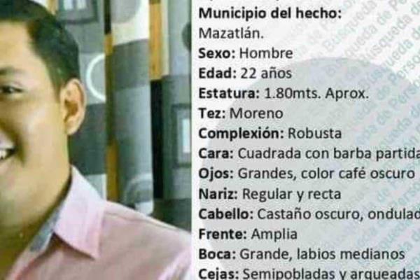 Buscan a joven desaparecido en Mazatlán