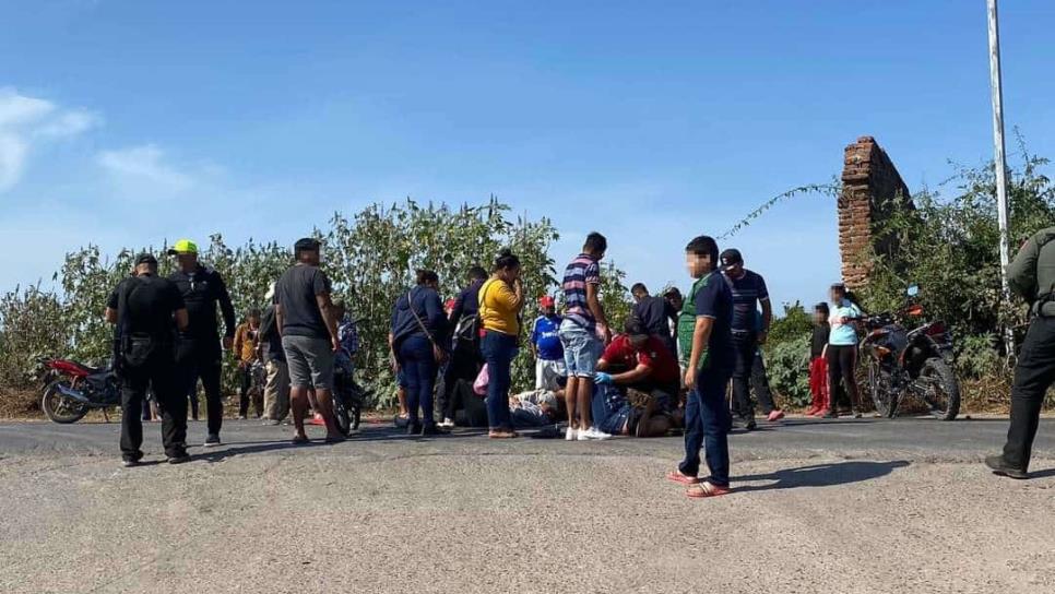 Choque de motos deja tres heridos de gravedad en Villa Unión