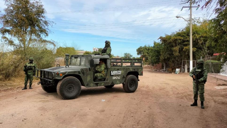 SEDENA mantiene operativos en la región del Évora, sitian casa en Mocortio