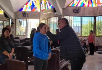 Hoy inició la Cuaresma; ciudadanos reciben la cruz de ceniza en los Mochis