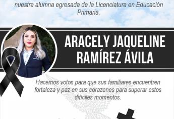 Era maestra la joven atropellada en Culiacán, Escuela Normal lamenta su muerte