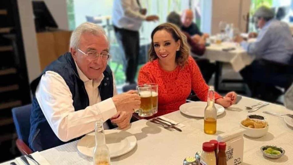 «Nada de PRIMOR, fue reunión de amigos» Claudia Ruiz Massieu, sobre foto con Gobernador de Sinaloa