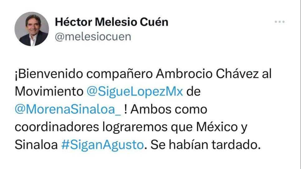 Cuén aclara que aún es coordinador del movimiento «Que Siga López»