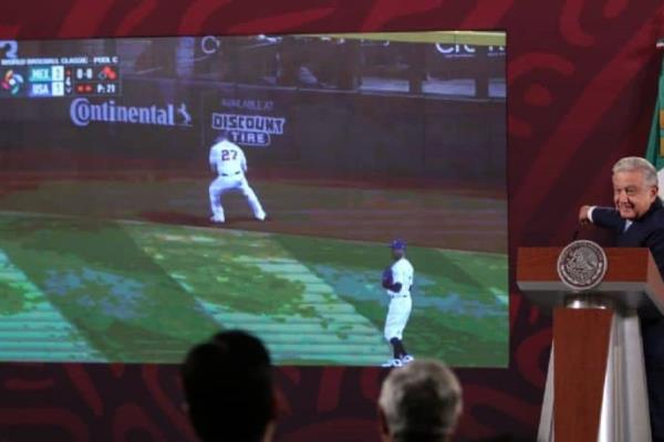 AMLO felicita a México en su triunfo ante EU, en el Clásico Mundial de Beisbol