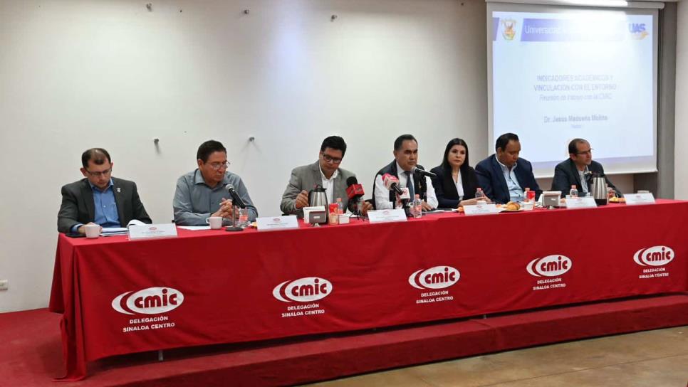 Manifiesta la CMIC su disposición y apoyo para fortalecer la vinculación con la UAS