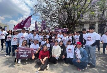 Rocha Moya llega al Zócalo para la concentración de AMLO