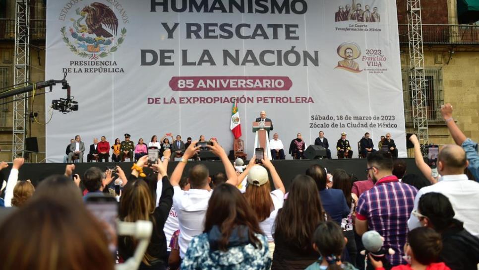 AMLO conmemora el 85 aniversario de Expropiación Petrolera y rinde informe