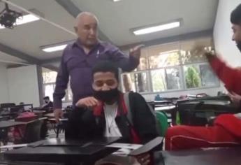 Maestro amenaza con golpear a estudiante en salón de clases: VIDEO