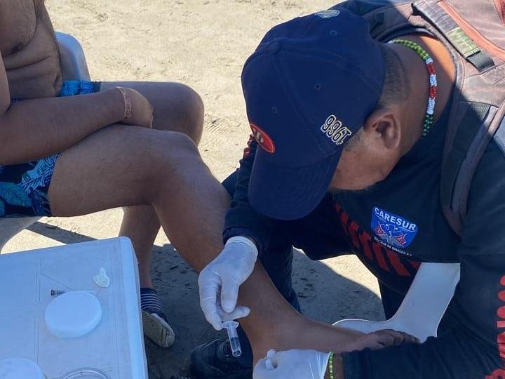 Dos personas resultan lesionadas en la Isla de la Piedra por piquetes de mantarraya