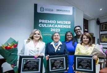 Otorgan Premio a la Mujer Culiacanense 2023 a tres destacadas mujeres por su labor social